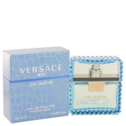 Versace Man Eau Fraiche Eau De Toilette Spray (blue) 1.7 Oz For Men