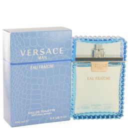 Versace Man Eau Fraiche Eau De Toilette Spray (blue) 3.4 Oz For Men