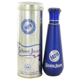 90210 Silver Jeans Eau De Toilette Spray 3.4 Oz For Men