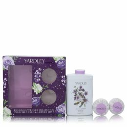 English Lavender Gift Set - 7 Oz Perfumed Talc + 2-3.5 Oz Soap -- For Women