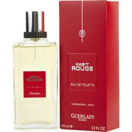 Habit Rouge By Guerlain Edt Spray 3.3 Oz For Men