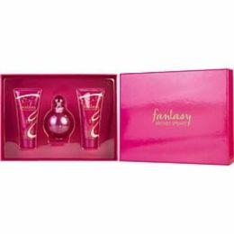 Fantasy Britney Spears By Britney Spears Eau De Parfum Spray 3.3 Oz & Body Souffle 3.3 Oz & Shower Gel 3.3 Oz For Women