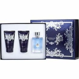 Versace Signature By Gianni Versace Edt Spray 1.7 Oz & Hair & Body Shampoo 1.7 Oz & Aftershave Balm 1.7 Oz For Men