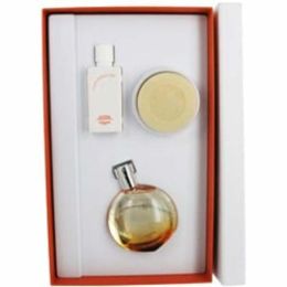 Eau Des Merveilles By Hermes Edt Spray 1.6 Oz & Body Lotion 1.35 Oz & Soap 1.7 Oz For Women