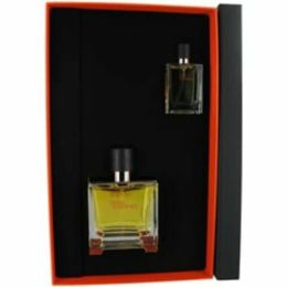 Terre D'hermes By Hermes Parfum Spray 2.5 Oz & Parfum 0.42 Oz Mini For Men