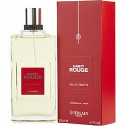 Habit Rouge By Guerlain Edt Spray 6.7 Oz For Men