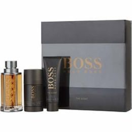 Boss The Scent By Hugo Boss Edt Spray 3.3 Oz & Deodorant Stick 2.4 Oz & Shower Gel 1.6 Oz For Men