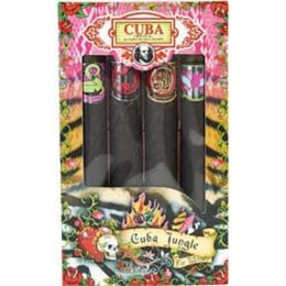 Cuba Variety By Cuba 4 Piece Variety With- Jungle/heartbreaker & Tiger & Zebra & Snake And All Are Eau De Parfum Spray 4 X 1.17 Oz For Women