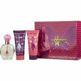 Hannah Montana By Disney Edt Spray 3.4 Oz & Sparkling Body Lotion 6.8 Oz & Bubble Bath 6.8 Oz For Women