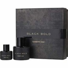 Kenneth Cole Black Bold By Kenneth Cole Eau De Parfum Spray 3.4 Oz & Eau De Parfum Spray 1 Oz For Men