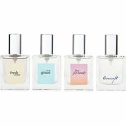 Philosophy Variety By Philosophy 4 Piece Variety With Live Joyously Eau De Parfum & Fresh Cream Edt & Living Grace Edt & Loveswept Edt And All Are Spr