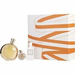 L'ambre Des Merveilles By Hermes Eau De Parfum Spray 3.3 Oz & Body Lotion 1.4 Oz & Eau De Parfum 0.25 Oz Mini For Women