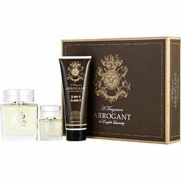 Arrogant By English Laundry Edt Spray 3.4 Oz & 3-in-1 Body Wash 8 Oz & Edt Spray 0.68 Oz For Men