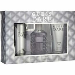 Guess Dare By Guess Edt Spray 3.4 Oz & Deodorant Body Spray 6 Oz & Shower Gel 6.7 Oz For Men