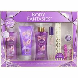 Body Fantasies Japanese Cherry Blossom By Body Fantasies Body Spray 3.2 Oz & Lotion Cream 2 Oz & Body Wash 3.2 Oz & Edt Spray 0.5 Oz & Body Shimmer, 3