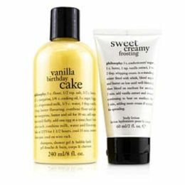 Philosophy By Philosophy Happy Birthday 2-piece Vanilla Birthday Cake Set  --60ml/2oz For Women