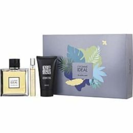 Guerlain L'homme Ideal By Guerlain Edt Spray 3.3 Oz & Shower Gel 2.5 Oz & Edt Spray 0.33 Oz Mini For Men