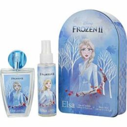 Frozen 2 Disney Elsa By Disney Edt Spray 3.4 Oz & Body Mist 3.4 Oz & Tin Box For Women