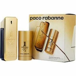 Paco Rabanne 1 Million By Paco Rabanne Edt Spray 3.4 Oz & Deodorant Stick 2.5 Oz For Men