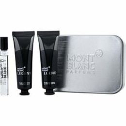 Mont Blanc Legend By Mont Blanc Edt Spray 0.25 Oz & Aftershave Balm 1 Oz & All Over Shower Gel 1 Oz & Tim Box For Men