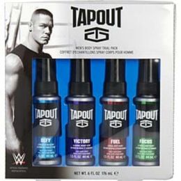 Tapout Variety By Tapout Defy Body Spray 1.5 Oz & Victory Body Spray 1.5 Oz & Fuel Body Spray 1.5 Oz & Focus Body Spray 1.5 Oz For Men