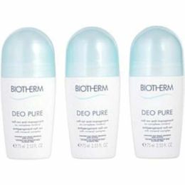 Biotherm By Biotherm Deo Pure Trio Antiperspirant Roll-on ( Alcohol Free  )--3x75ml/2.53oz For Women