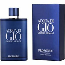 Acqua Di Gio Profondo By Giorgio Armani Eau De Parfum Spray 6.7 Oz For Men