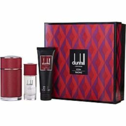 Dunhill Icon Racing Red By Alfred Dunhill Eau De Parfum Spray 3.4 Oz & Eau De Parfum Spray 1 Oz & Shower Gel 3 Oz For Men