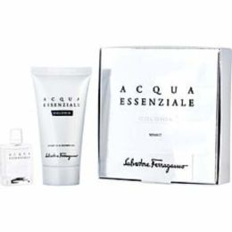 Acqua Essenziale Colonia By Salvatore Ferragamo Edt Spray 0.17 Oz Mini & Shampoo And Shower Gel 1.7 Oz For Men