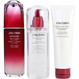 Shiseido By Shiseido Ultimate Defend Care Set: Clarifying Cleansing Foam 125ml + Treament Softener Enriched 150ml + Ultimune Power Infusing Concentrat