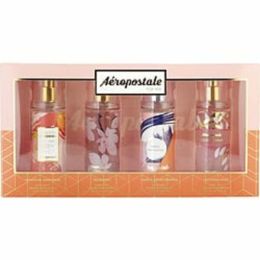 Aeropostale Variety By Aeropostale 4 Piece Variety With Graceful Gardenia & Blushing & Sag Honeysuckle & Golden Hour And All Are Body Mist 3.4 Oz For