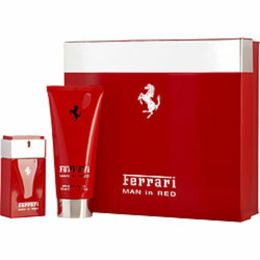 Ferrari Man In Red By Ferrari Edt Spray 1.7 Oz & Bath & Shower Gel 6.7 Oz For Men