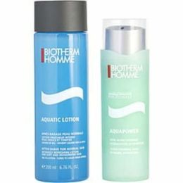 Biotherm By Biotherm Aquapower Hydration Power Duo- Oligo-thermal Care Dynmaic Hydration 2.5oz + Aquatic Lotion Aftershave 200ml --2pcs For Men